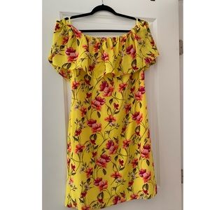 Ralph Lauren Off Shoulder Floral Dress - Size 12